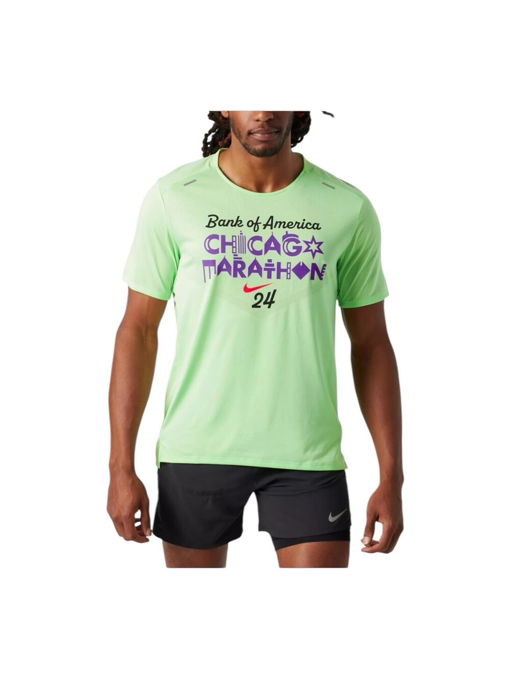 Nike Chicago Marathon Men’s T Shirt, Mint Green, FV6329 376, Size XL, NEW